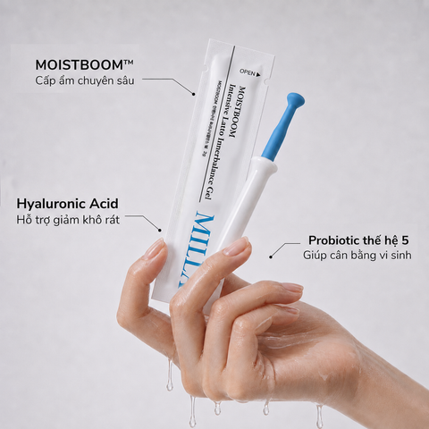 MILLAC Gel Chăm Sóc Vùng Kín MOISTBOOM | Millac MOISTBOOM Intensive Lacto Innerbalance Gel