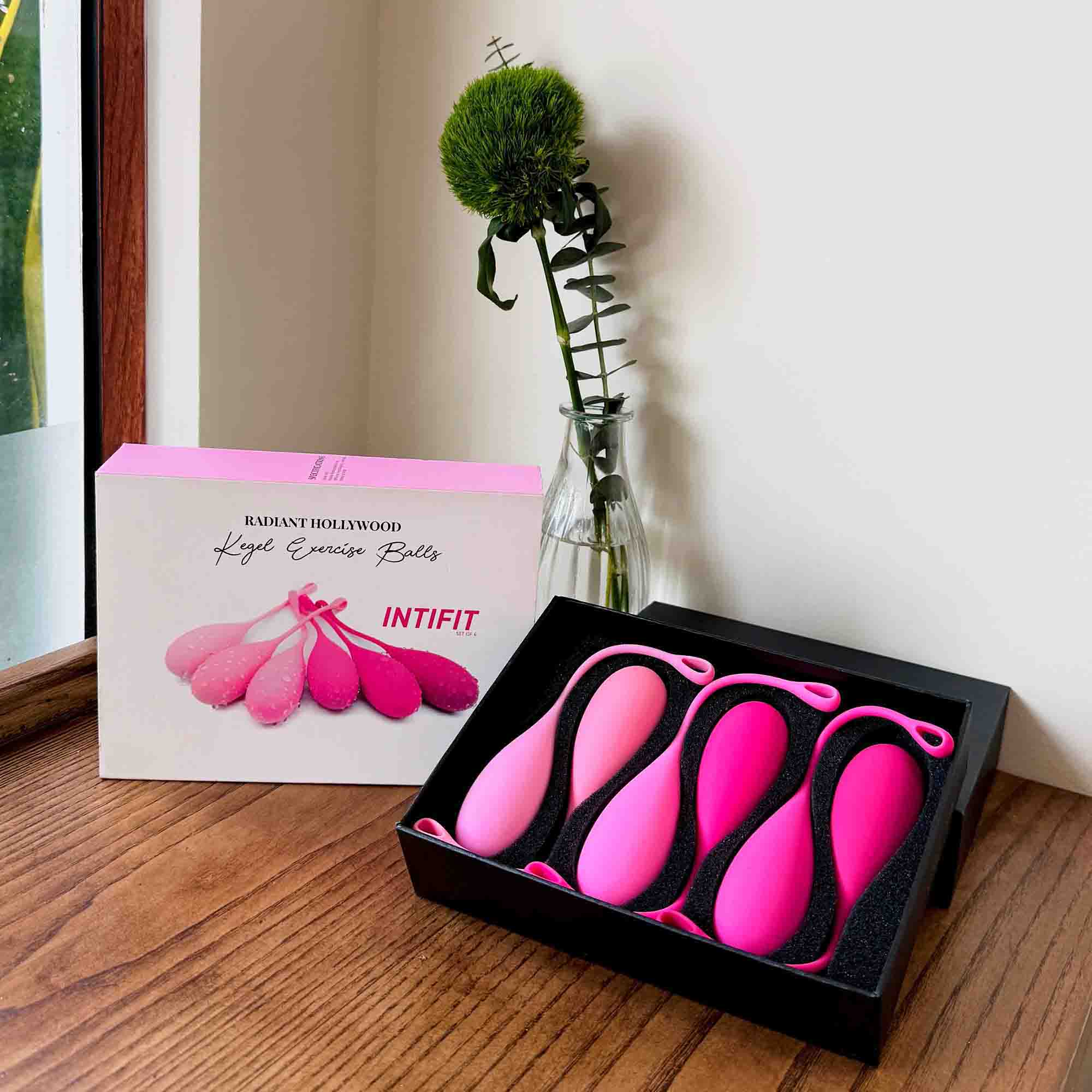 Bóng Kegel IntiFit Premium – Bộ Dụng Cụ Tập Thể Dục Cho Nữ, Silicone Y Tế