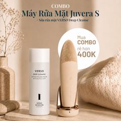 Combo Máy Rửa Mặt Juvera S Kèm Gel Rửa Mặt BHA VERSO Deep Cleanse