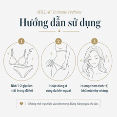 MILLAC Nước Hoa Vùng Kín Peach Musk 8 ml | Millac Probiotics III Intimate Perfume Peach Musk