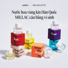 MILLAC Nước Hoa Vùng Kín Peach Musk 8 ml | Millac Probiotics III Intimate Perfume Peach Musk