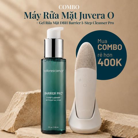 Combo Máy Rửa Mặt Juvera O Kèm Gel Rửa Mặt DBH Barrier 1-Step Cleanser Pro