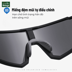 Kính thể thao phân cực Zenith AORON Eyewear chống chói chống tia UV400 bảo vệ mắt chuyên dụng cho đạp xe dã ngoại
