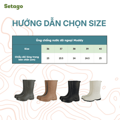 Ủng đi mưa Muddy chống nước chống trơn trượt