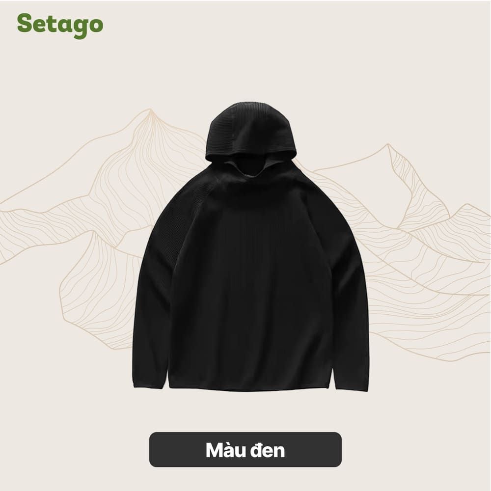 Áo hoodie chạy bộ Air Waffle Setago thoáng khí
