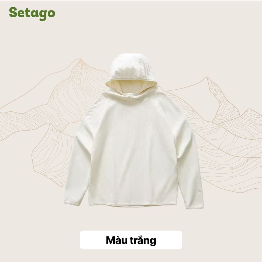 Áo hoodie chạy bộ Air Waffle Setago thoáng khí