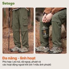 Quần dã ngoại, leo núi tháo ống 2 trong 1 Rebel đa năng, nhẹ thoáng, kháng nước, nhanh khô