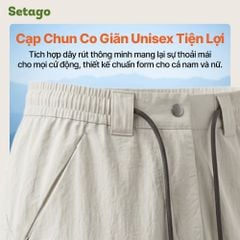 Quần dã ngoại ống cong Gemma vải gió kháng nước, nhẹ thoáng, thời trang