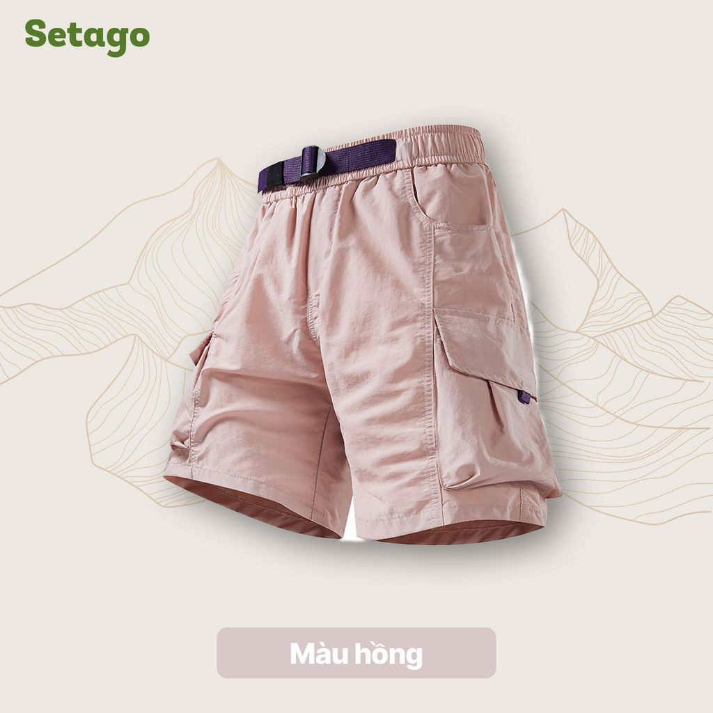 Quần short gió túi hộp unisex Nomad Cargo siêu nhẹ nhanh khô dã ngoại