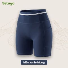 Quần legging ngắn nữ FlexRun siết eo tôn dáng siêu co giãn thể thao