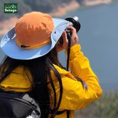 Mũ vành rộng phối màu Sunny Setago chống nắng