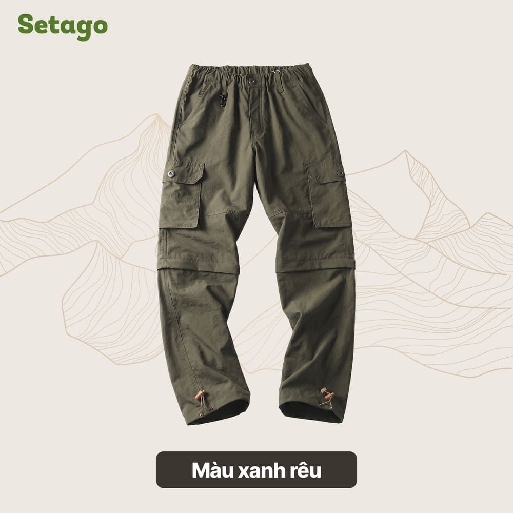 Quần dã ngoại, leo núi tháo ống 2 trong 1 Rebel đa năng, nhẹ thoáng, kháng nước, nhanh khô