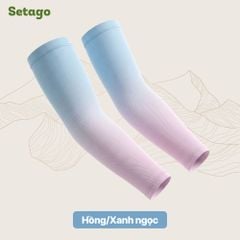 Găng tay chống nắng Ombre SPF 50+ chất vải lụa băng co giãn, mát lạnh, thấm hút nhanh khô