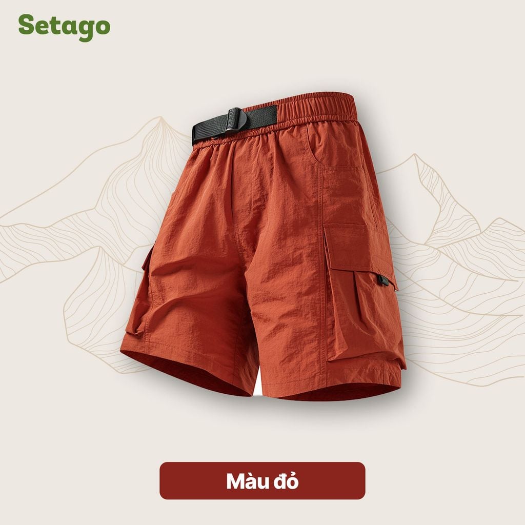 Quần short gió túi hộp unisex Nomad Cargo siêu nhẹ nhanh khô dã ngoại