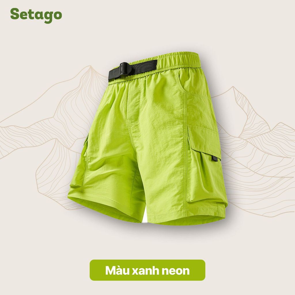 Quần short gió túi hộp unisex Nomad Cargo siêu nhẹ nhanh khô dã ngoại