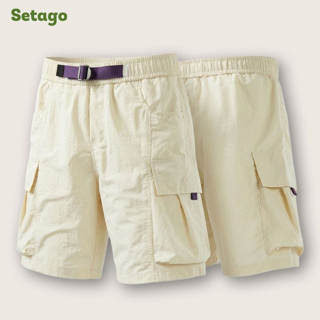 Quần short gió túi hộp unisex Nomad Cargo siêu nhẹ nhanh khô dã ngoại