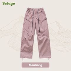 Quần dã ngoại ống cong Gemma vải gió kháng nước, nhẹ thoáng, thời trang