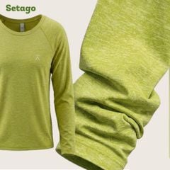Áo dài tay nữ chạy bộ dã ngoại Motion co giãn, thoáng khí, thời trang