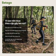 Gậy chạy trail Contoose T800 sợi carbon siêu nhẹ
