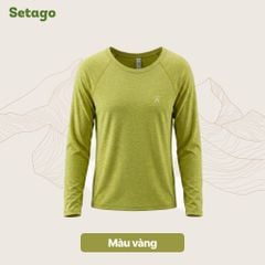 Áo dài tay nữ chạy bộ dã ngoại Motion co giãn, thoáng khí, thời trang