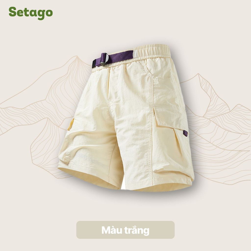 Quần short gió túi hộp unisex Nomad Cargo siêu nhẹ nhanh khô dã ngoại
