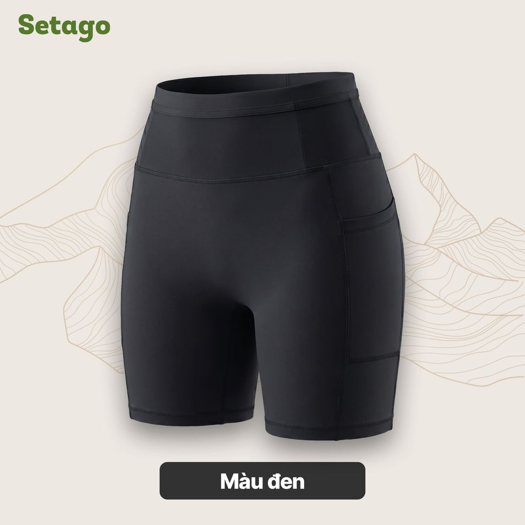 Quần legging ngắn nữ FlexRun siết eo tôn dáng siêu co giãn thể thao