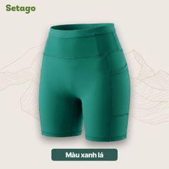 Quần legging ngắn nữ FlexRun siết eo tôn dáng siêu co giãn thể thao