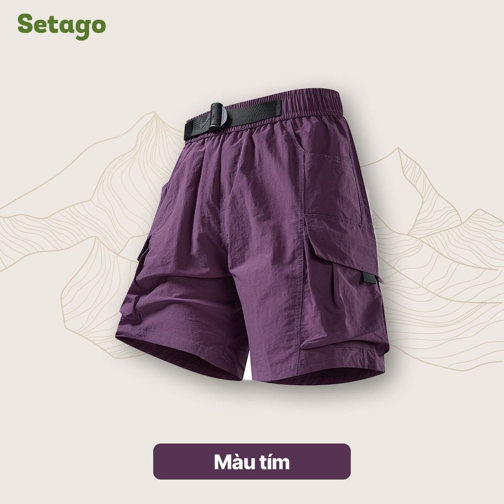 Quần short gió túi hộp unisex Nomad Cargo siêu nhẹ nhanh khô dã ngoại