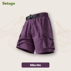 Quần short gió túi hộp unisex Nomad Cargo siêu nhẹ nhanh khô dã ngoại