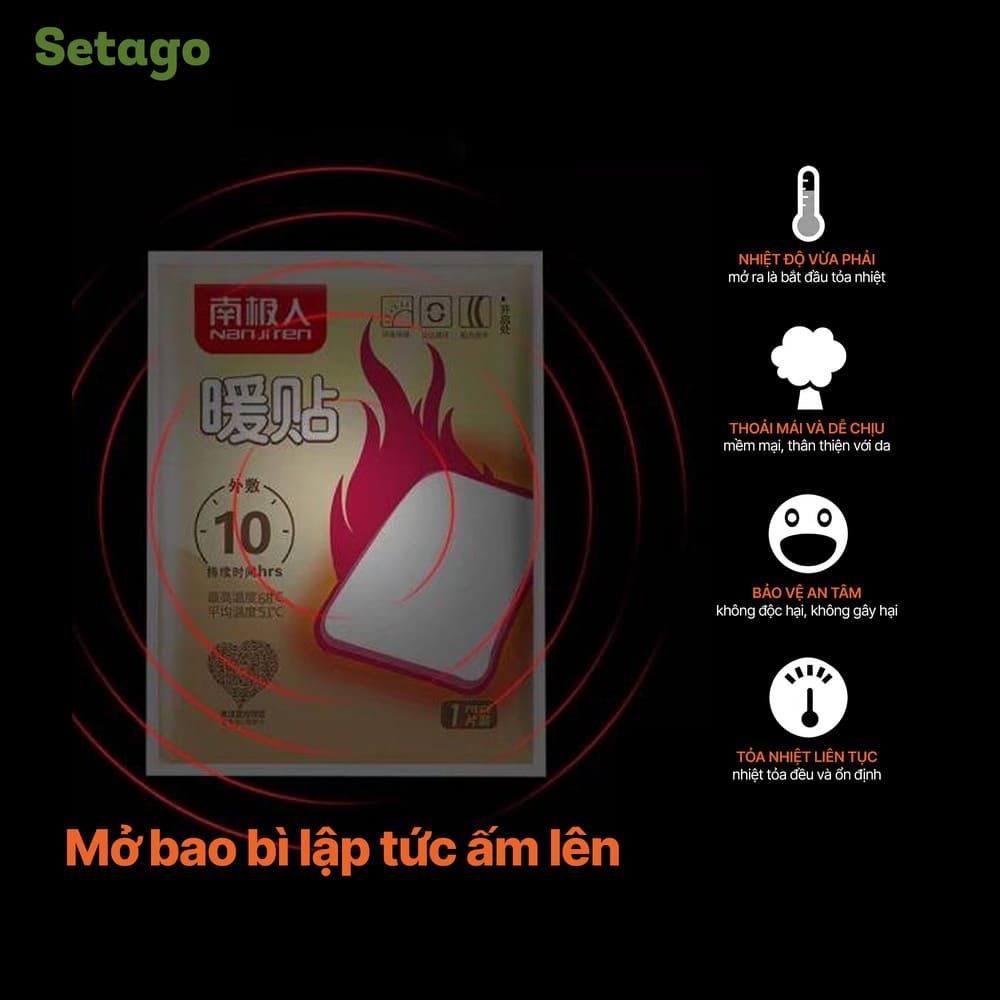 Gói 10 miếng dán giữ nhiệt Nanjiren Body ấm 10h