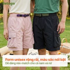 Quần short gió túi hộp unisex Nomad Cargo siêu nhẹ nhanh khô dã ngoại