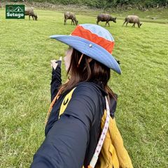 Mũ vành rộng phối màu Sunny Setago chống nắng