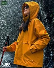 Áo khoác dã ngoại Aura - dáng oversize năng động với cổ cao giúp chống gió, chống thấm nước, chống nắng tối ưu