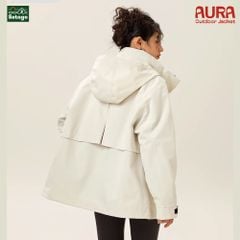 Áo khoác dã ngoại Aura - dáng oversize năng động với cổ cao giúp chống gió, chống thấm nước, chống nắng tối ưu