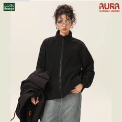 Áo khoác dã ngoại Aura - dáng oversize năng động với cổ cao giúp chống gió, chống thấm nước, chống nắng tối ưu