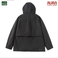 Áo khoác dã ngoại Aura - dáng oversize năng động với cổ cao giúp chống gió, chống thấm nước, chống nắng tối ưu