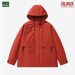 Áo khoác dã ngoại Aura - dáng oversize năng động với cổ cao giúp chống gió, chống thấm nước, chống nắng tối ưu