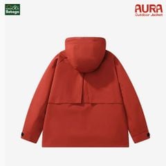 Áo khoác dã ngoại Aura - dáng oversize năng động với cổ cao giúp chống gió, chống thấm nước, chống nắng tối ưu