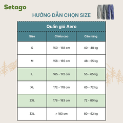 Quần gió Aero ống rộng chống nước nhanh khô