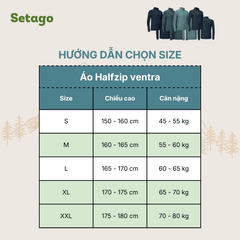 Áo Halfzip Ventra mùa hè Nam - Nhẹ , thoáng khí, mau khô
