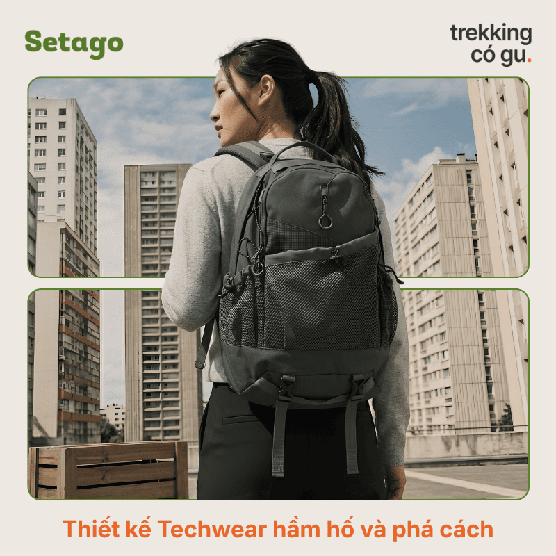 Balo du lịch dã ngoại Rogue Techwear 30L phong cách Techwear bụi bặm kháng nước nhẹ