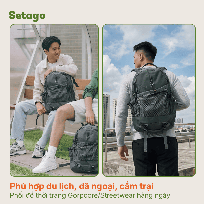 Balo du lịch dã ngoại Rogue Techwear 30L phong cách Techwear bụi bặm kháng nước nhẹ