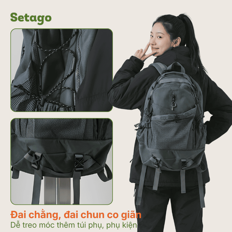 Balo du lịch dã ngoại Rogue Techwear 30L phong cách Techwear bụi bặm kháng nước nhẹ