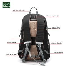 Balo Mountian Royal - Balo trekking, leo núi với dung tích 20-30L gọn nhẹ tiện lợi, chất liệu chống nước cao cấp
