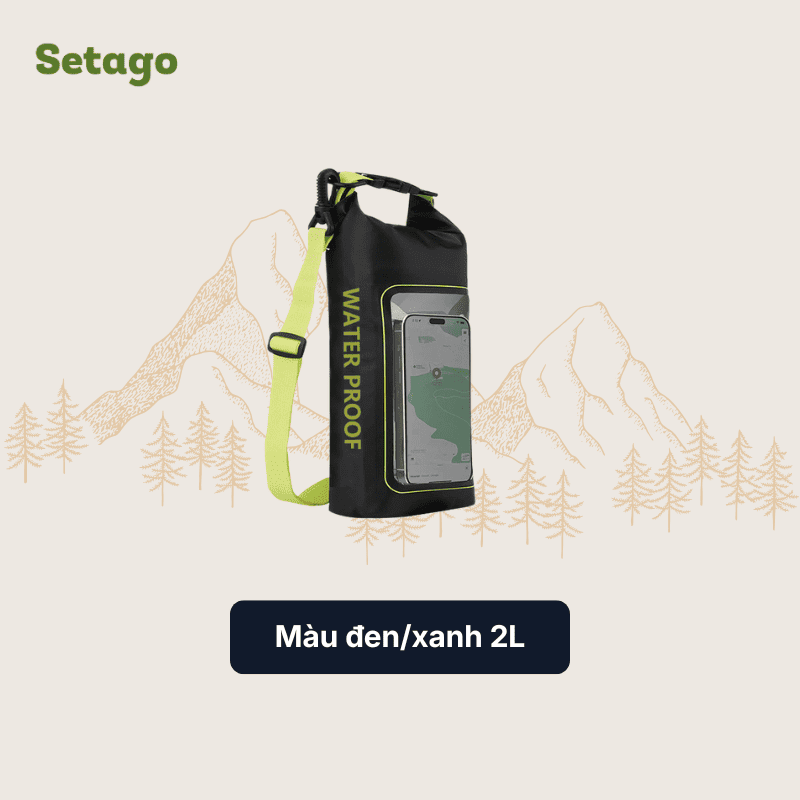 Túi chống nước AquaZip - quai chéo 2L/5L, nhỏ gọn, chống thấm