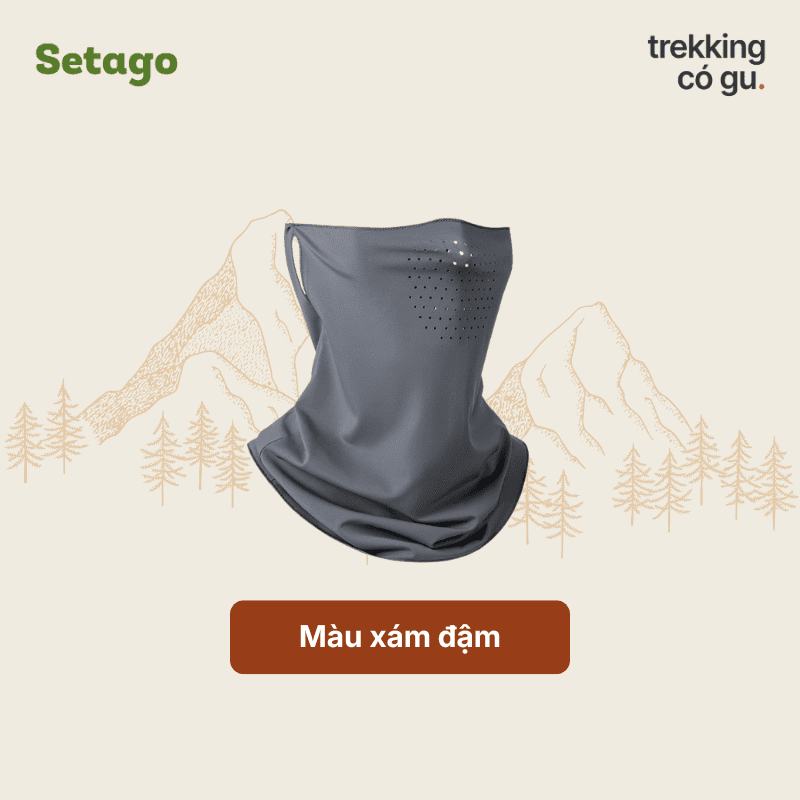 Khẩu trang chống nắng mùa hè Ice Mask đa năng, mỏng nhẹ, siêu thoáng mát, du lịch, dã ngoại, phượt, lái xe