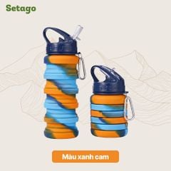Bình nước thể thao, du lịch gấp gọn Telec cá tính, đa năng, tiện lợi