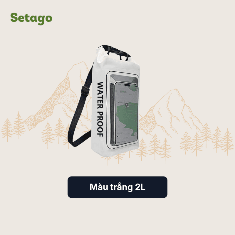 Túi chống nước AquaZip - quai chéo 2L/5L, nhỏ gọn, chống thấm