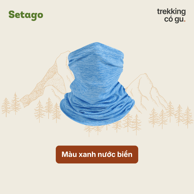 Khăn ống đa năng Cool Buff chống nắng, thoáng mát, nhanh khô, du lịch, dã ngoại, phượt, lái xe