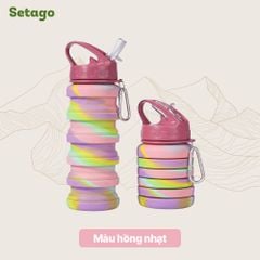 Bình nước thể thao, du lịch gấp gọn Telec cá tính, đa năng, tiện lợi